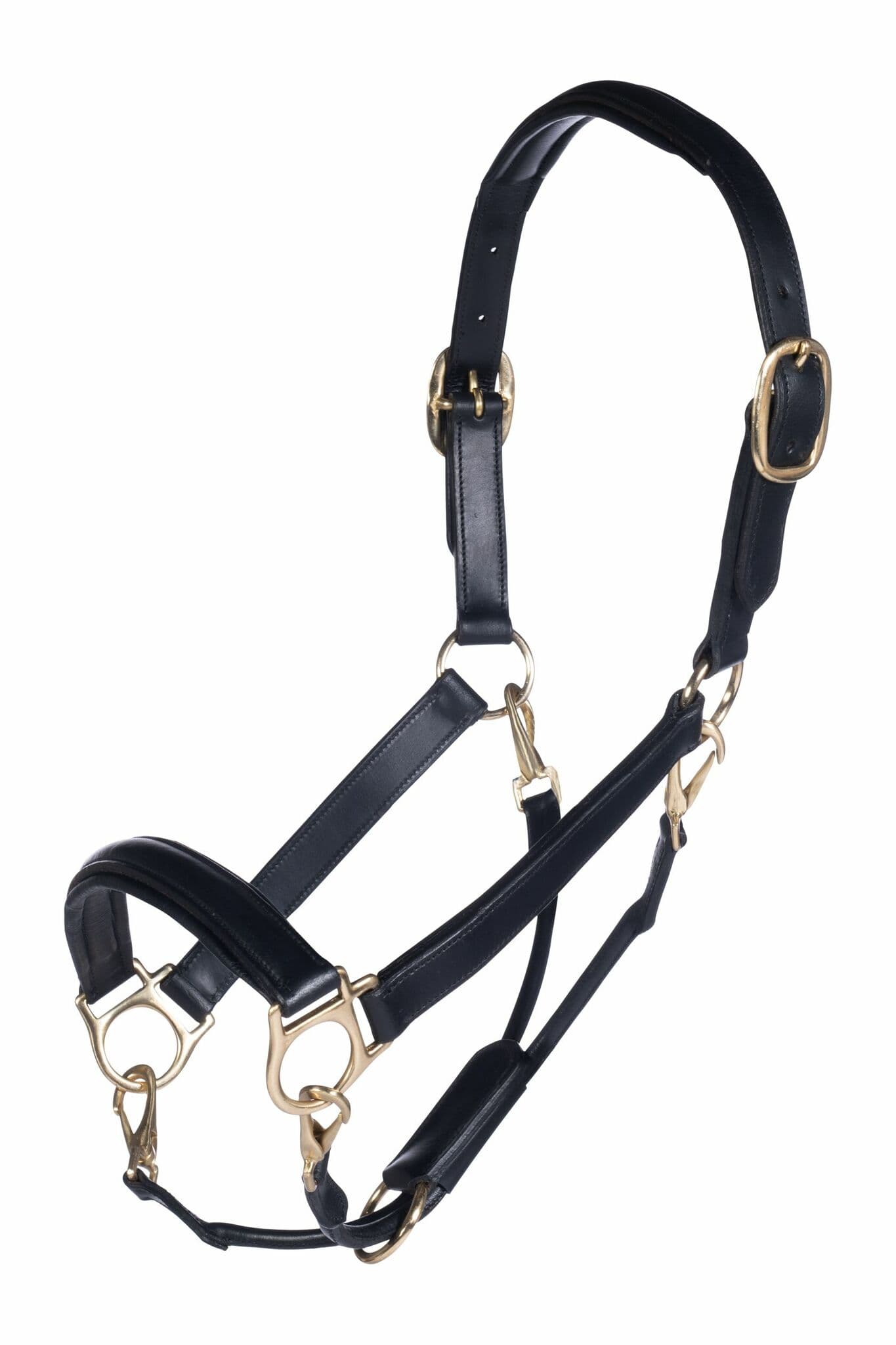 Lädergrimma, ponny-full, HKM Gold | Ponny