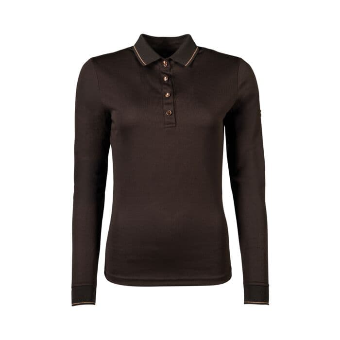 Långärmad piké Rosegold Glamour | XXS-XXL